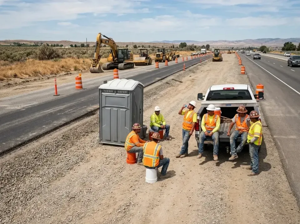 highway-road-construction-crew-007 — frequently asked questions, Porta Potty and Restroom Rentals in Kerman, CA